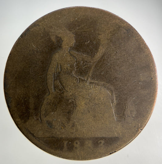 1883 Victoria One Penny Coin | Fair Grade