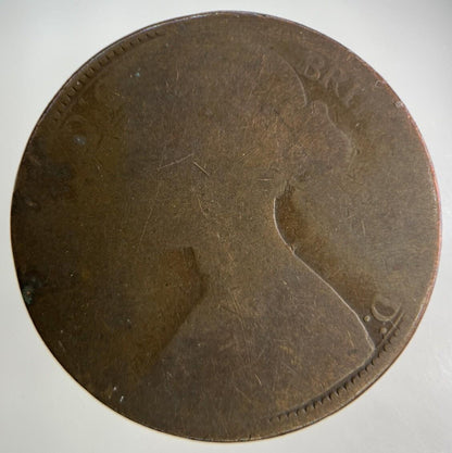 1873 Victoria One Penny Coin | Fair Grade
