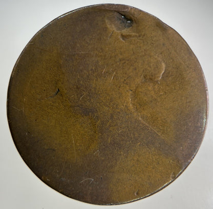 British Victoria One Penny Coin | Worn Grade