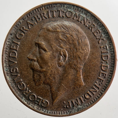 1926 George V Farthing Coin | Very High Grade | a7384