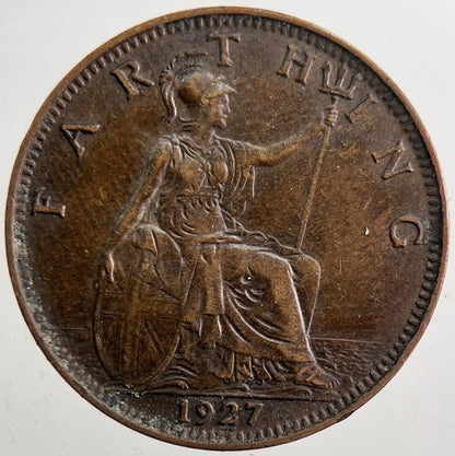 1926 George V Farthing Coin | Very High Grade | a7384