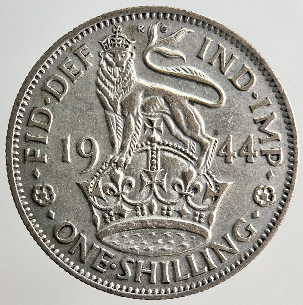 1944 George VI Shilling Silver Coin | Fine Collectable Grade | a3227