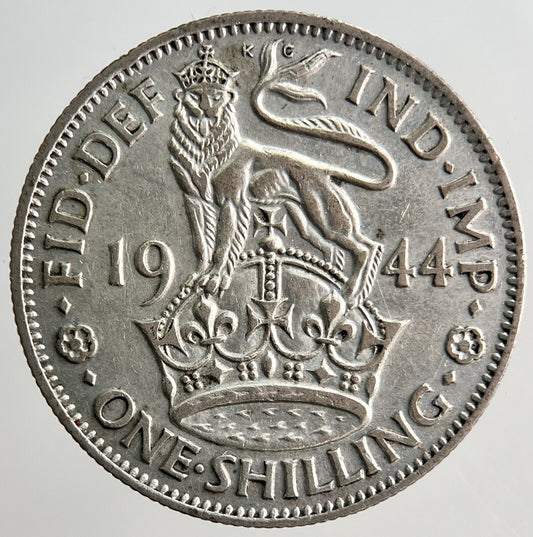 1944 George VI Shilling Silver Coin | Fine Collectable Grade | a3227