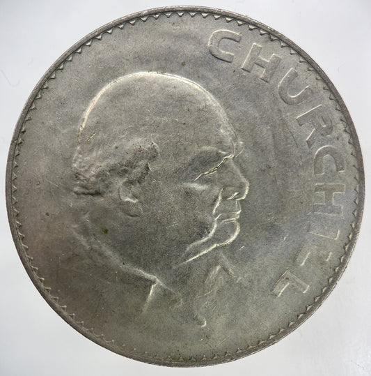 1965 Elizabeth II 2nd Churchill Crown British Coin | Very High Grade | a2895