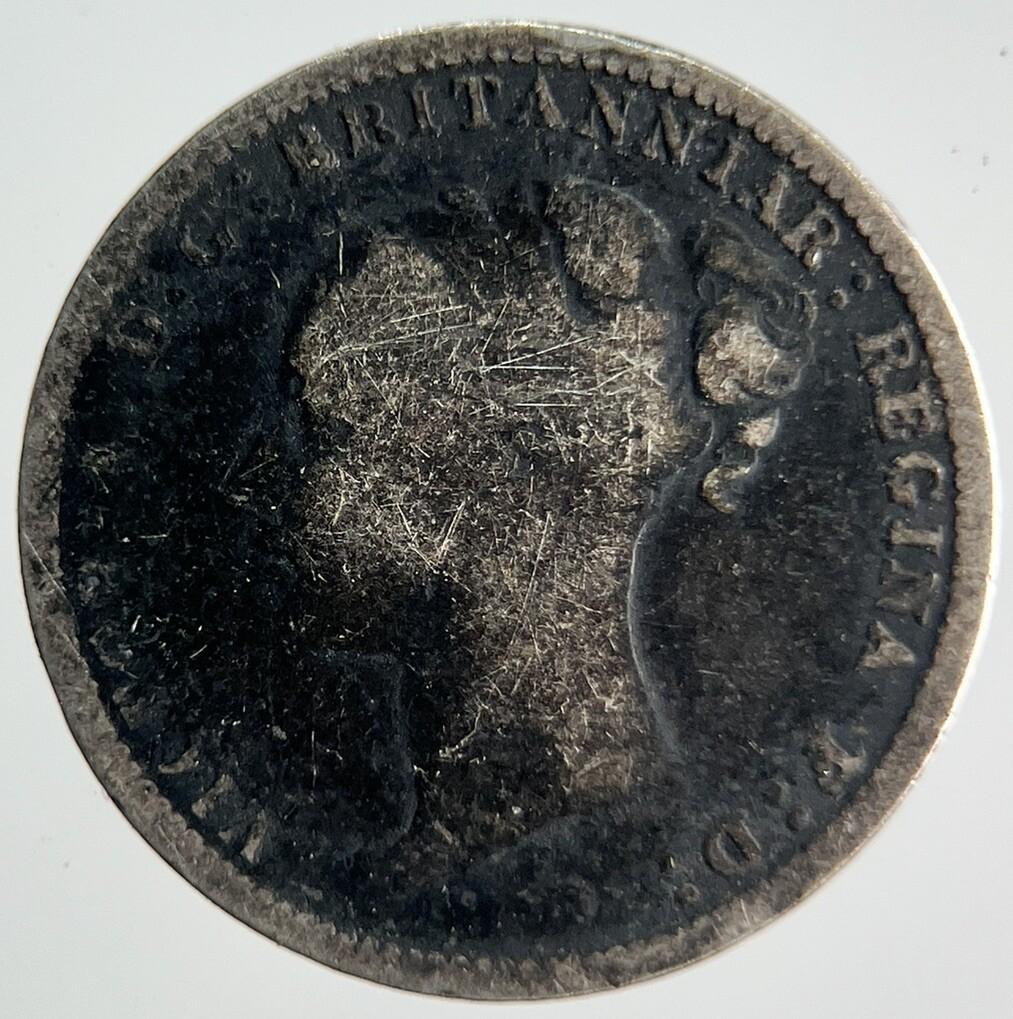 1885 Young Head Victoria Threepence Silver Coin | Collectable Grade | a4053