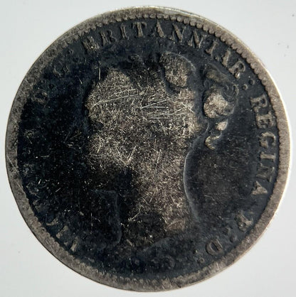 1885 Young Head Victoria Threepence Silver Coin | Collectable Grade | a4053