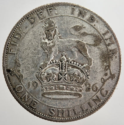 1926 George V Shilling British Silver Coin | Fair Grade | a7285