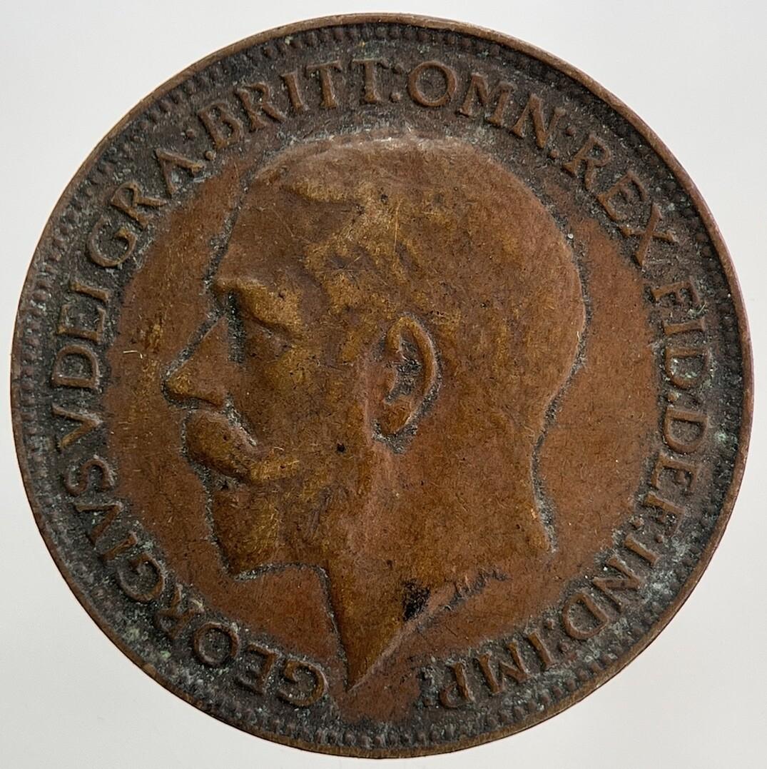 1922 George V Farthing Coin | Fine Collectable Grade