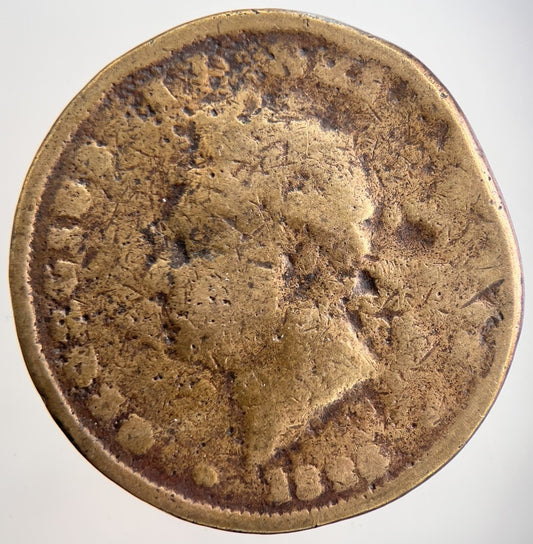 1826 George IV Penny Coin | Worn Grade