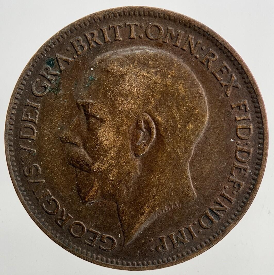 1923 George V Farthing Coin | Fine Collectable Grade