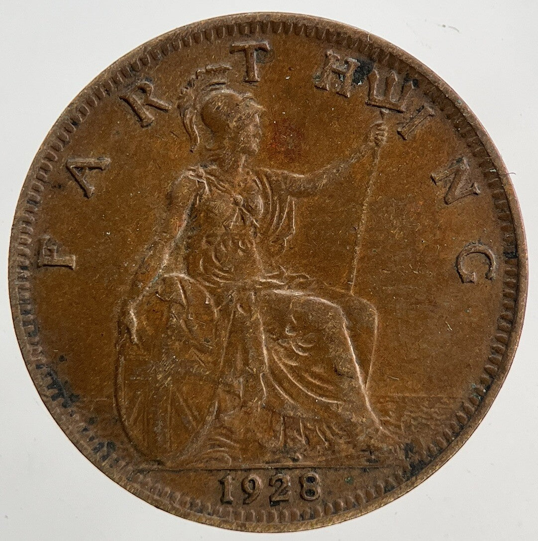 1928 George V Farthing Coin | Fine Collectable Grade