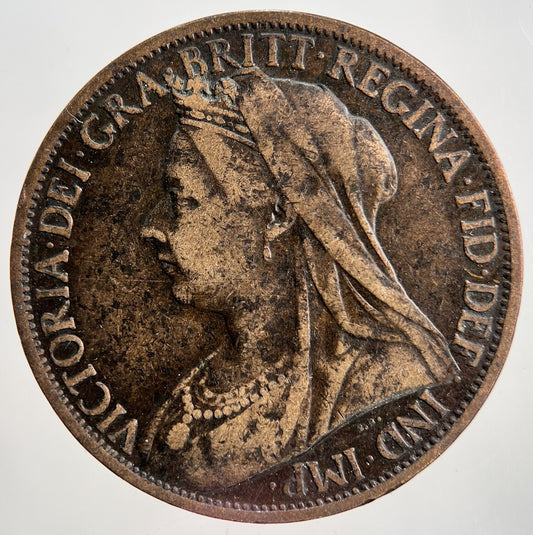 1901 Veiled Head Victoria One Penny Coin | Collectable Grade