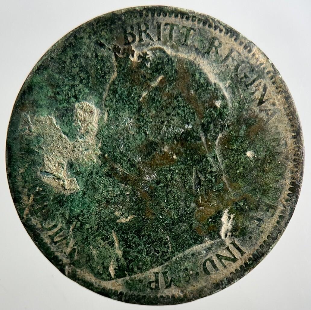 1899 Victoria Half-Penny Coin | Fair Grade | a3245