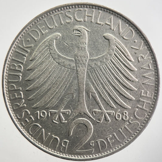 1968 Germany 2 Mark Coin | Collectable Grade | a7724