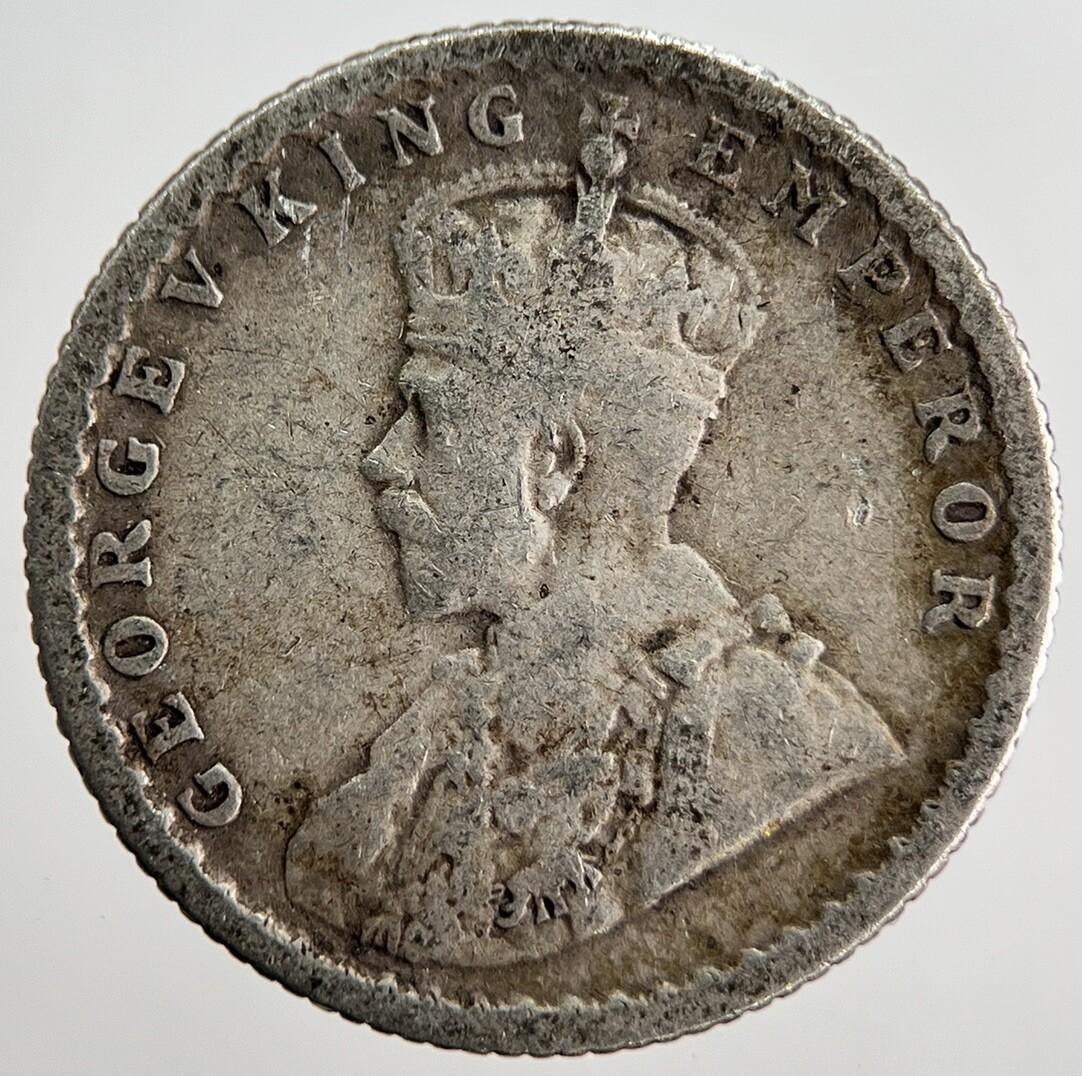 1918 1/4 Rupee India Silver Coin | Collectable Grade | a2523
