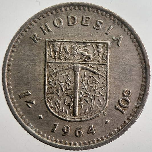 1964 Africa Rhodesia 10c 10 Cents Coin | Very High Grade | a7726