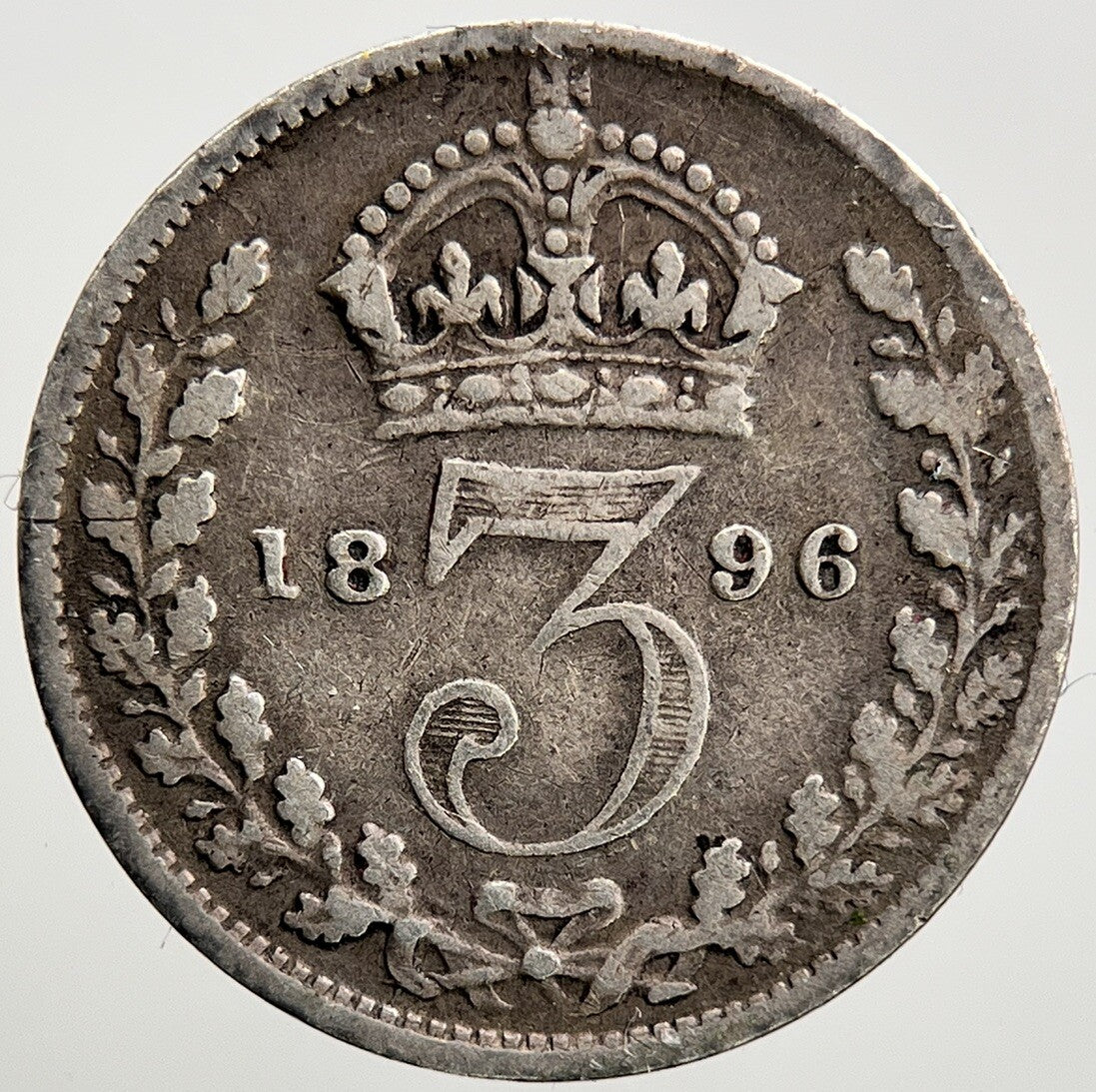 1896 Victoria Threepence Silver Coin | Collectable Grade | a2623
