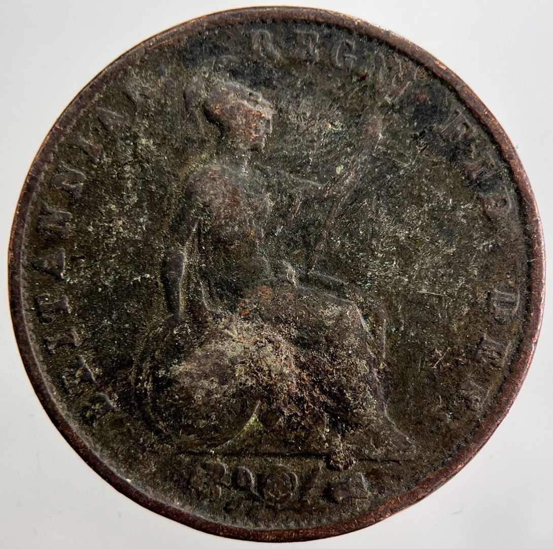 1853 Victoria Half-Penny Coin | Fair Grade | a2420