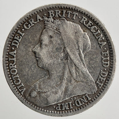 1901 Victoria Threepence | British Silver Coin | Collectable Grade | a2007