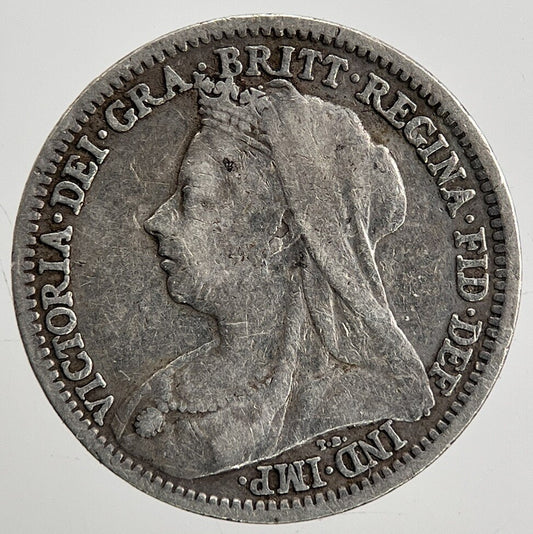 1901 Victoria Threepence | British Silver Coin | Collectable Grade | a2007