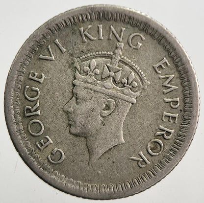 1942 India 1/4 Quarter Rupee Silver Coin | Very High Grade | a7667
