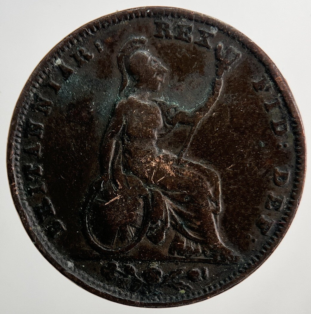 1834 William IV Farthing | Collectable Grade