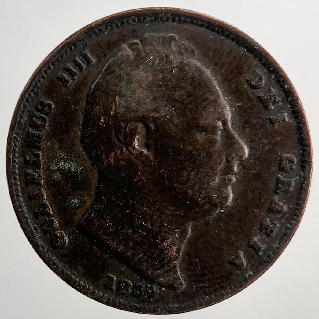 1834 William IV Farthing | Collectable Grade