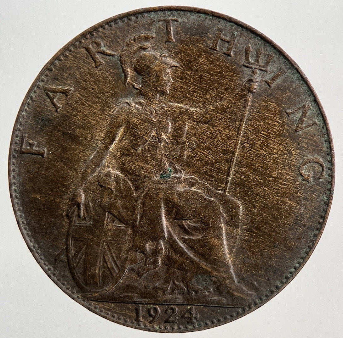 1924 George V Farthing Coin | Fine Collectable Grade