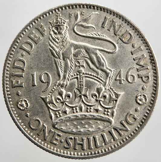 1946 George VI British Shilling Silver Coin | Very High Grade | a2493