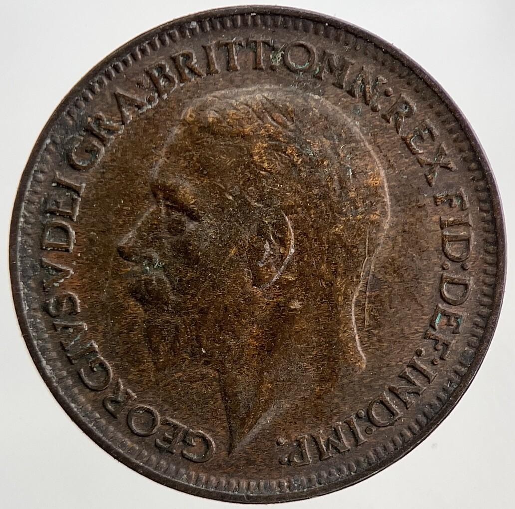 1926 George V Farthing Coin | Fine Collectable Grade