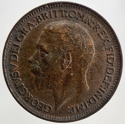 1926 George V Farthing Coin | Fine Collectable Grade