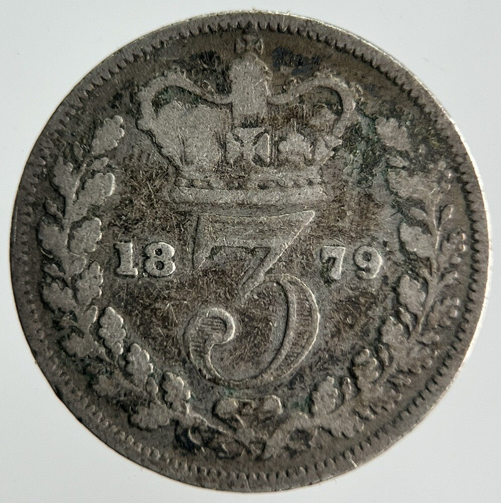 1879 Victoria Threepence Silver Coin | Collectable Grade