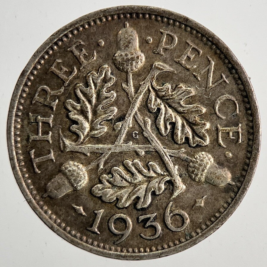 1936 George V Threepence Silver Coin | Fine Collectable Grade | a9867