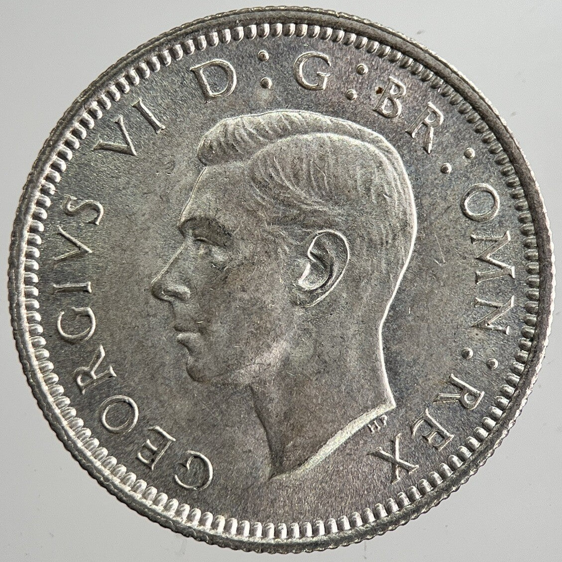 1941 George VI British Sixpence Silver Coin | Very Fine Grade | a8338