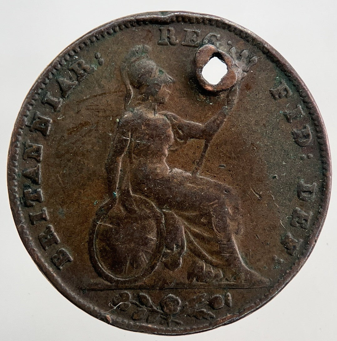 1843 Victoria Farthing Coin | Collectable Grade