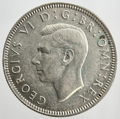 1941 George VI Scottish Shilling Silver Coin | Very High Grade | a2492