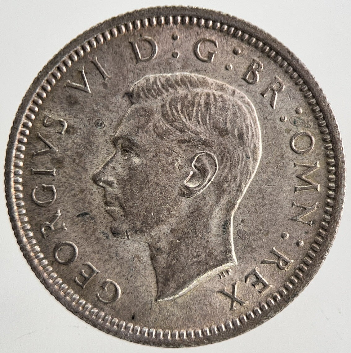 1942 George VI British Sixpence Silver Coin | Very High Grade | a9817