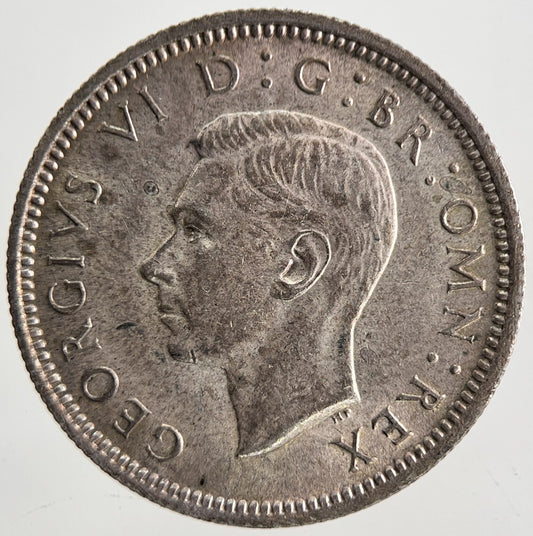 1942 George VI British Sixpence Silver Coin | Very High Grade | a9817