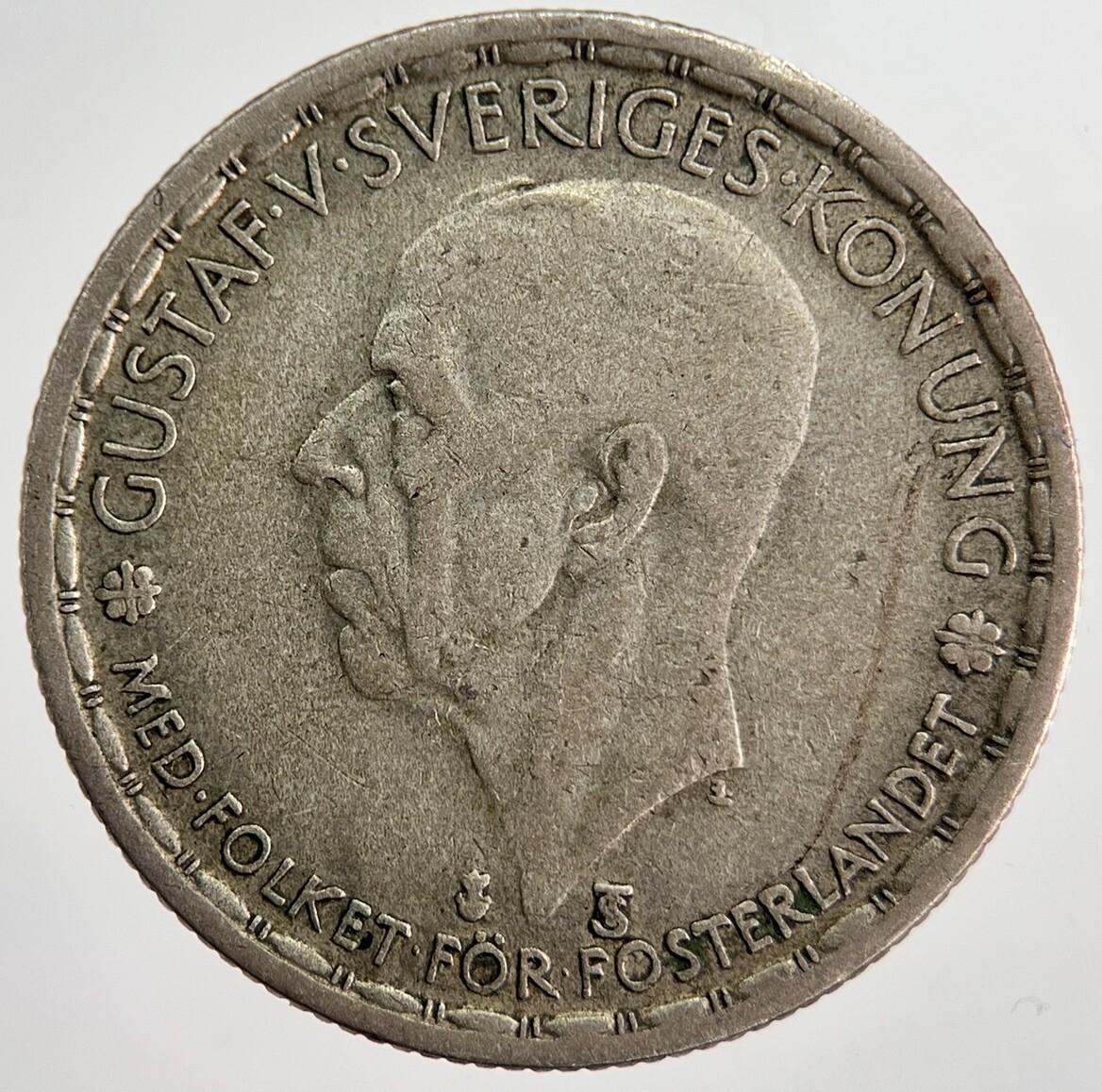 1949 Sweden 1 Krona Silver Coin | Collectable Grade | a8407