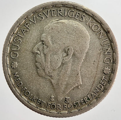 1949 Sweden 1 Krona Silver Coin | Collectable Grade | a8407