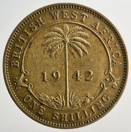 1942 British West Africa One Shilling Coin | Very High Grade