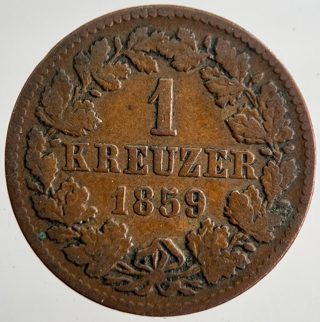 1859 Austria 1 One Kreuzer Coin | Fine Collectable Grade | a8332