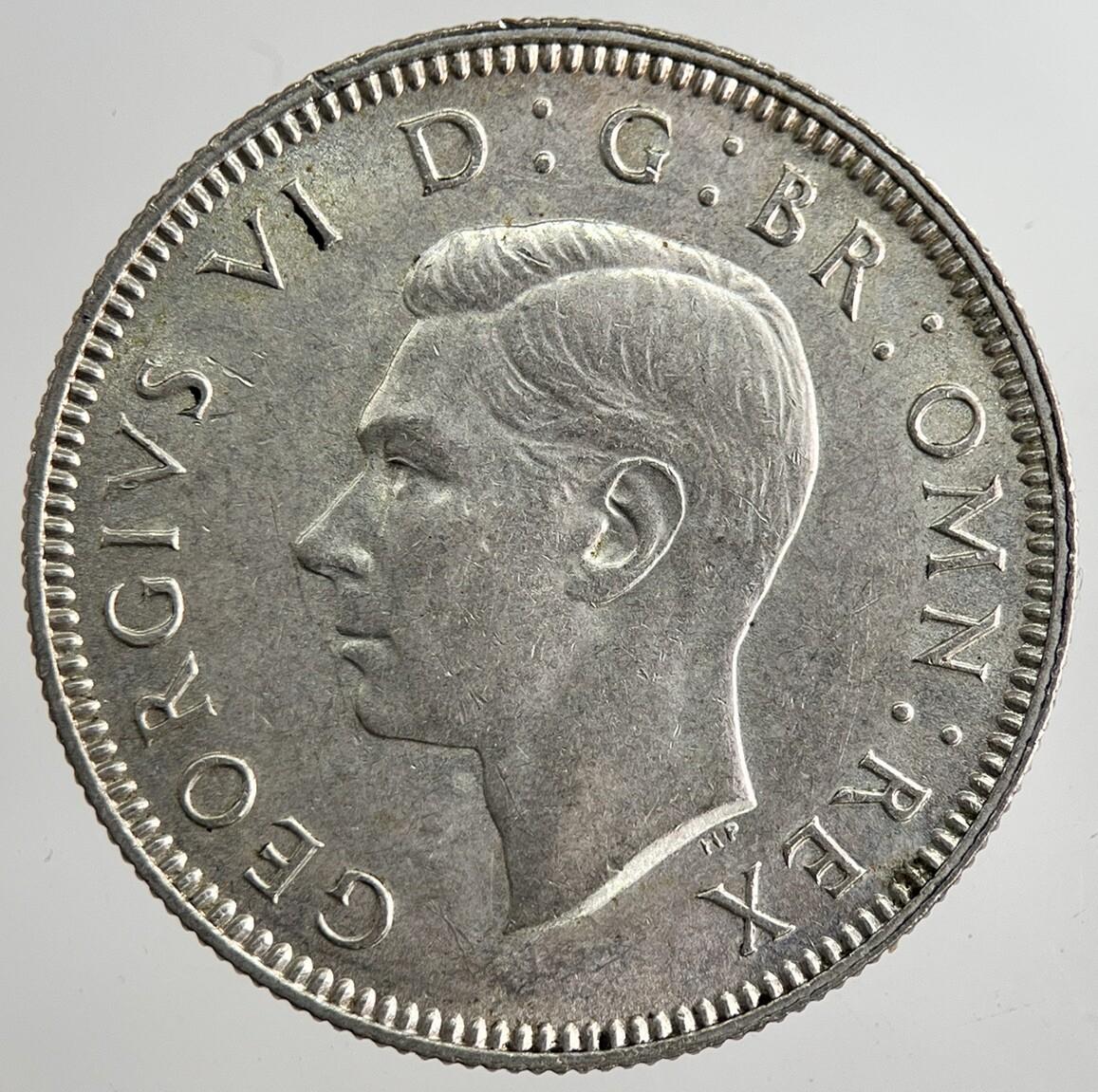 1940 George VI British Shilling Silver Coin | Very Fine Grade | a8351