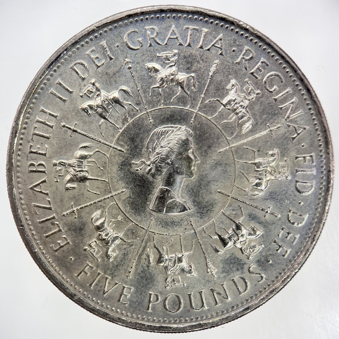 1993 Elizabeth II 2nd 40th Anniversary Crown Coin | Very High Grade | a4140