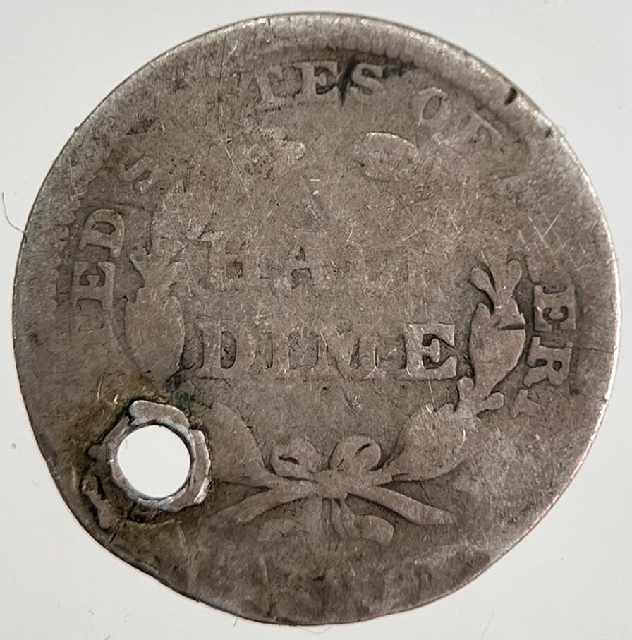 US USA Liberty Seated Half Dime Silver Coin | Fair Grade | a8320