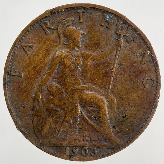 1903 Edward VII Farthing Coin | Fine Collectable Grade
