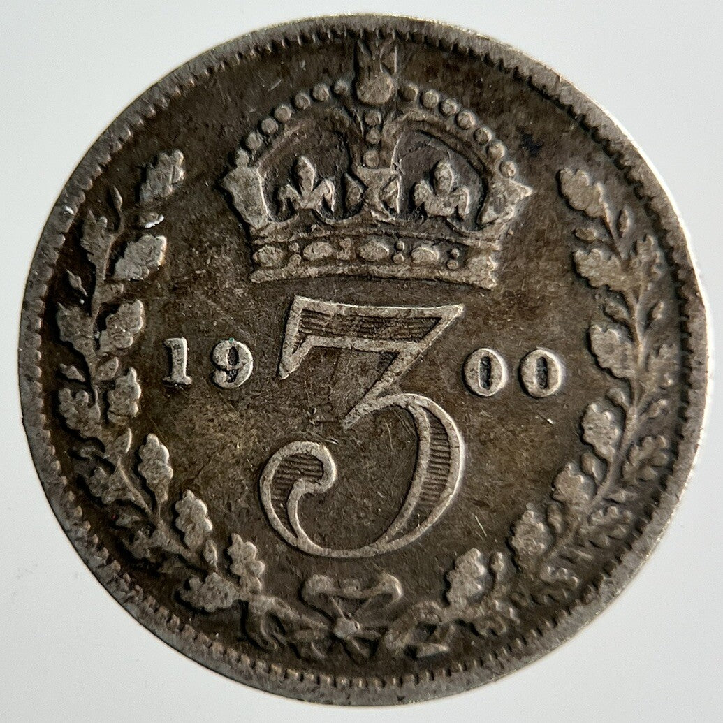 1900 Victoria Threepence Silver Coin | Collectable Grade | a4047