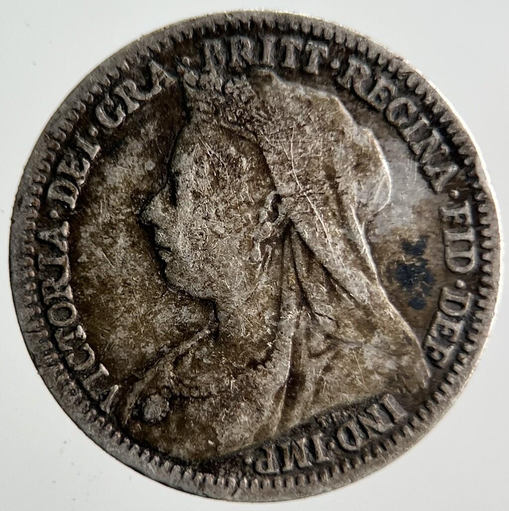 1900 Victoria Threepence Silver Coin | Collectable Grade | a4047