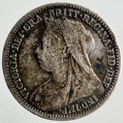 1900 Victoria Threepence Silver Coin | Collectable Grade | a4047
