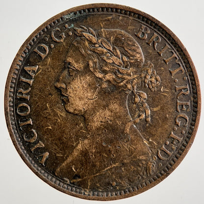 1886 Victoria British Farthing Coin | Collectable Grade | a2581